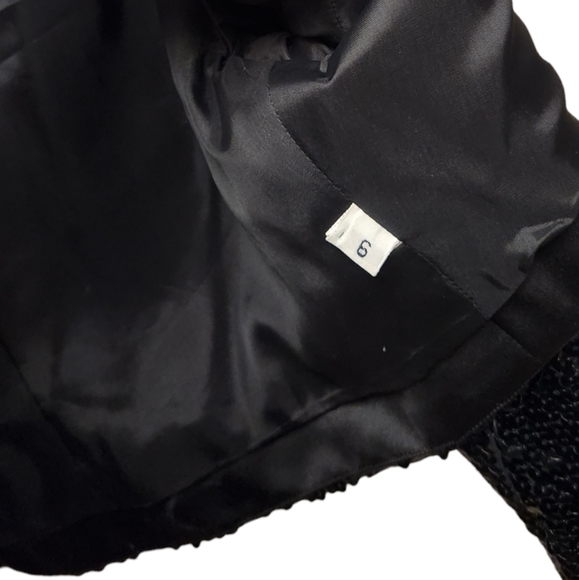 🔥FINAL PRICE DROP🔥 RARE VTG MIGNON BLACK SEQUIN BOLERO JACKET SZ 6 - Picture 4 of 6